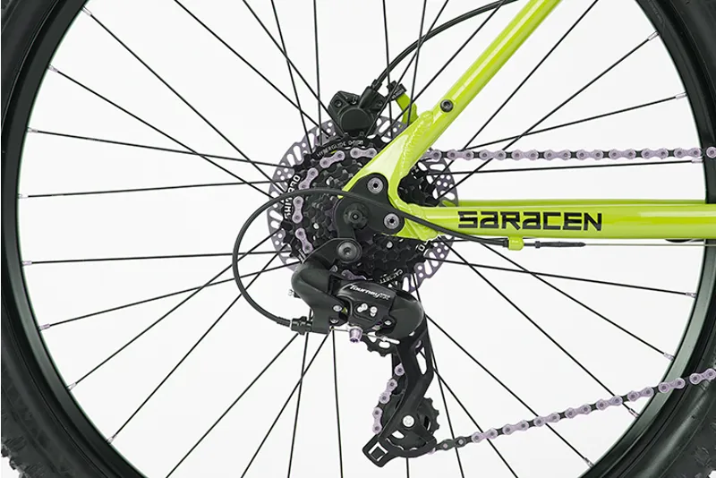 Saracen Mantra 27.5 2020 Hardtail Mountain Bike - Lime-3