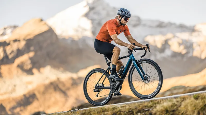 Scott Solace eRIDE 10 2024 Electric Road Bike - Candy Blue Flakes-2