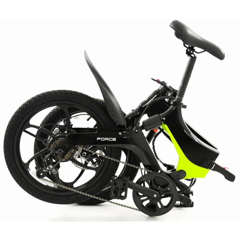 Li-Fe Force 20w 2023 Electric Folding Bike - Black/Green-1