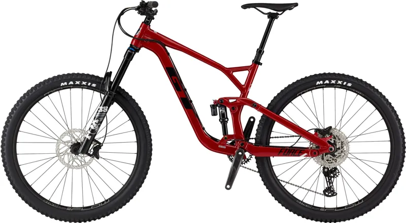 GT Force Comp 29er 2023 Full Suspension Mountain Bike - Red-2