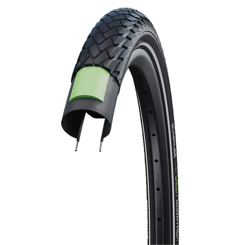 Schwalbe Green Marathon Road Bike Tyre - Black-2