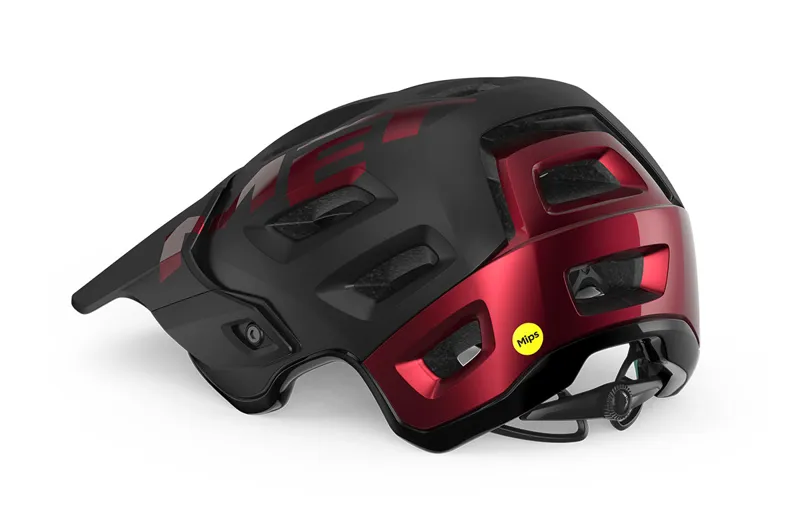 Met Roam MIPS MTB Helmet - Matt Glossy Black/Red Metallic-2