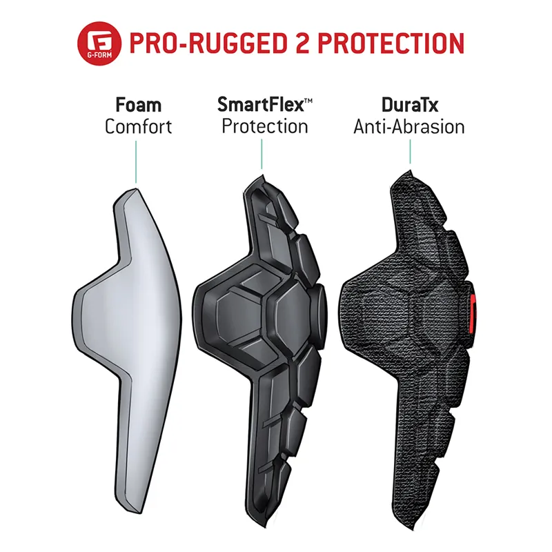 G-Form Pro Rugged 2 Knee Armour - Black-2