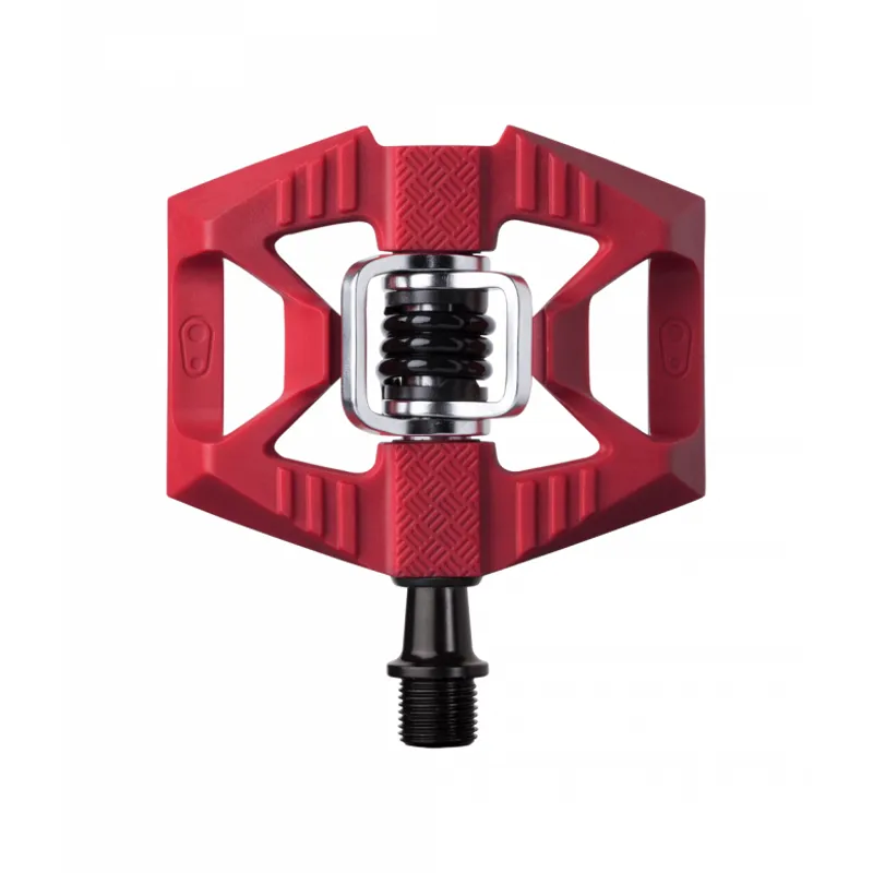 Crank Brothers Double Shot 1 Clipless MTB Pedals - Red/Black