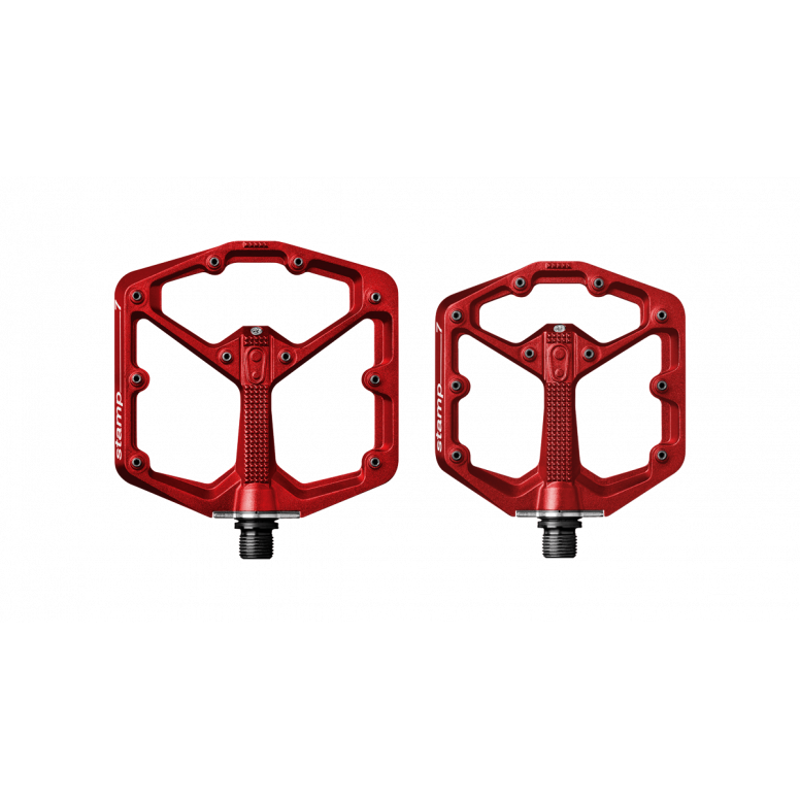 Crank Brothers Stamp 7 MTB Flat Pedals - Red-2