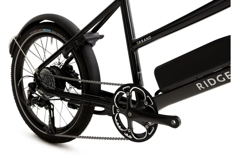 black hybrid bike