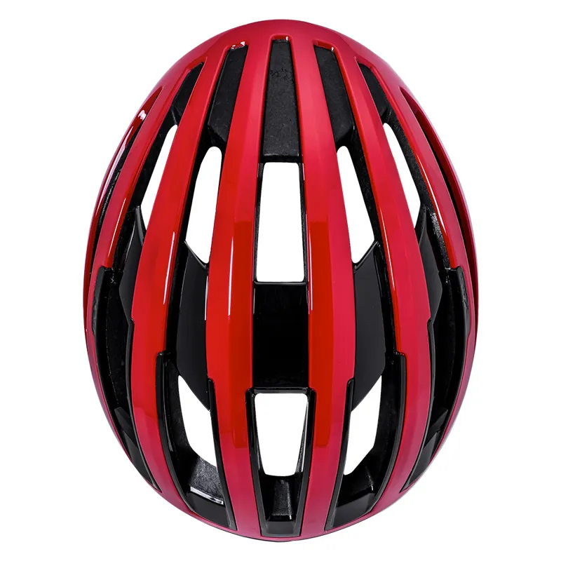 Kali Grit Road Bike Helmet - Sold Gloss Red-2