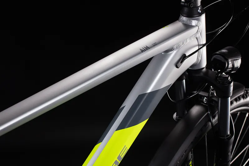 Cube Aim Allroad 27.5 2020 Hardtail Mountain Bike - Silver/Flashyellow-2