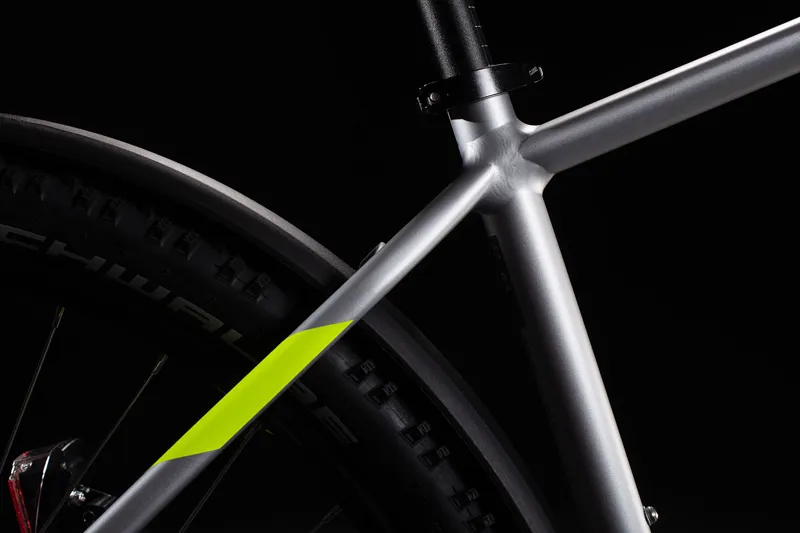 Cube Aim Allroad 27.5 2020 Hardtail Mountain Bike - Silver/Flashyellow-4