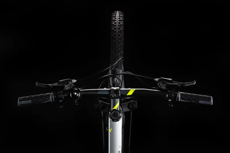 Cube Aim Allroad 27.5 2020 Hardtail Mountain Bike - Silver/Flashyellow-5