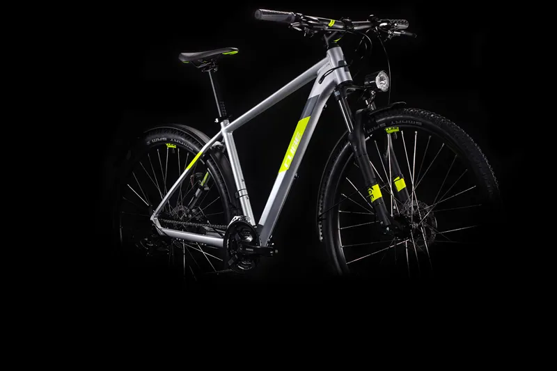 Cube Aim Allroad 27.5 2020 Hardtail Mountain Bike - Silver/Flashyellow-1