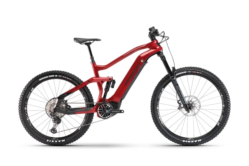 Haibike Allmtn CF 12 2022 Electric Full Suspension MTB - Red/Black