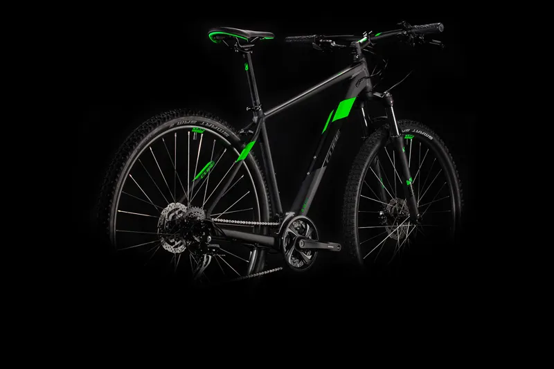 Cube Aim Race 27.5/29er 2020 Hardtail Mountain Bike - Black/Flashgreen-1