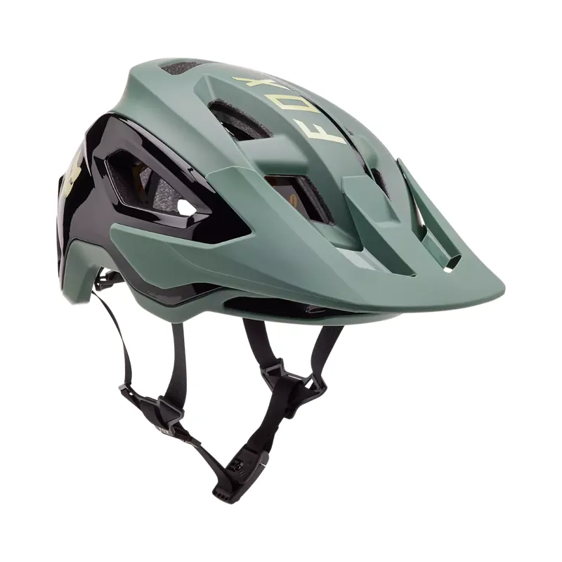 Fox Racing Speedframe Pro Blocked MIPS MTB Helmet - Hunter Green-1