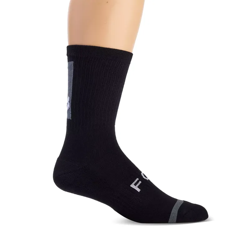 Fox Racing 8 Inch Defend Cycling Socks - Black