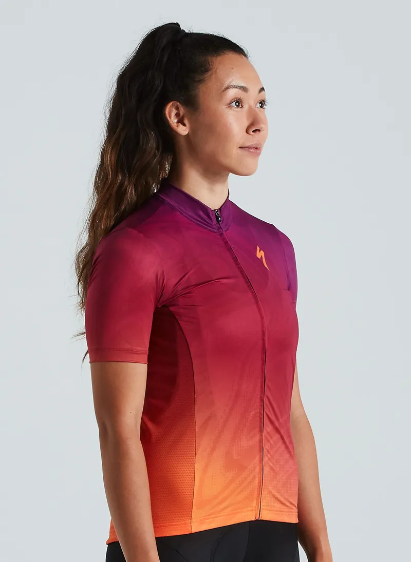 Specialized RBX Comp Womens Short Sleeve Jersey - Orange Sunset/Violet-5