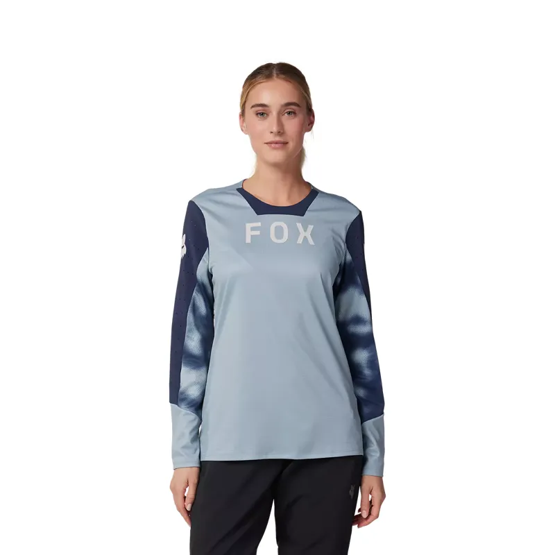 Fox Racing Defend Taunt Women's Long Sleeve Jersey - Metal Grey-2