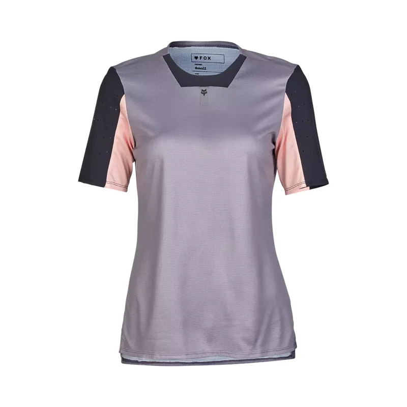 Fox Racing Defend Women's Short Sleeve Jersey - Stone Grey