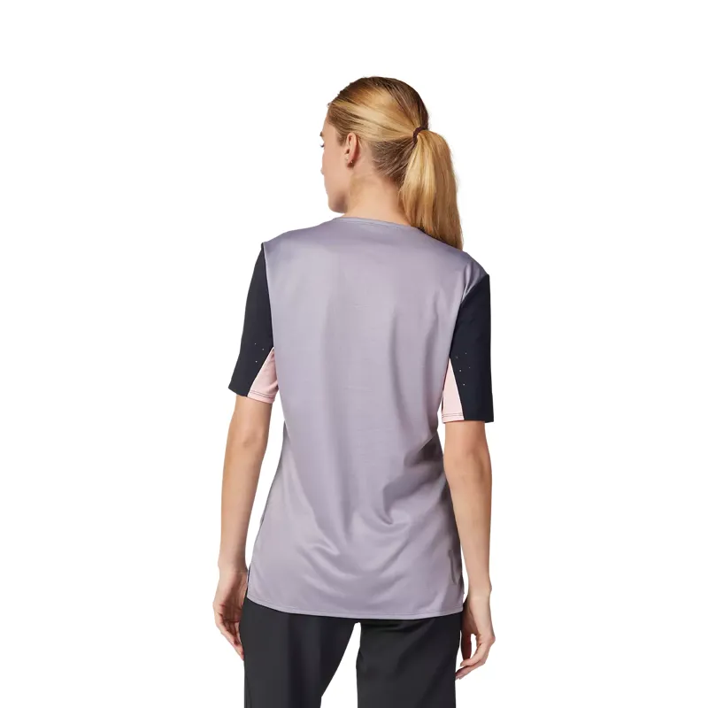 Fox Racing Defend Women's Short Sleeve Jersey - Stone Grey-3