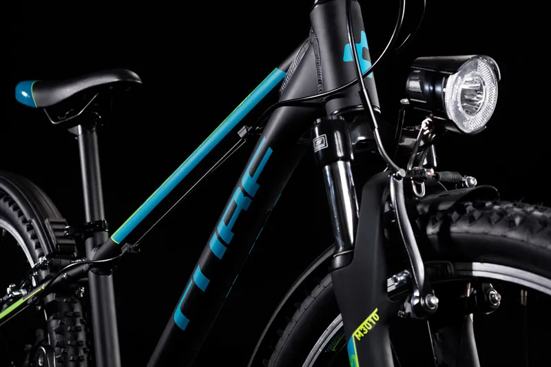 Cube Acid 240 Allroad 2020 Kids Bike - Black/Blue/Green-2