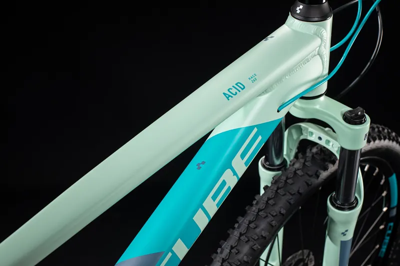 Cube Acid 260 Disc 2022 Kids Bike - Mint/Blue-2