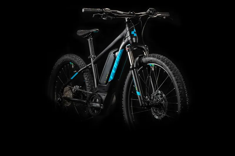 Cube Acid 240 Hybrid Youth SL 400 2020 Kids Elecreic Bike - Black/Blue-1