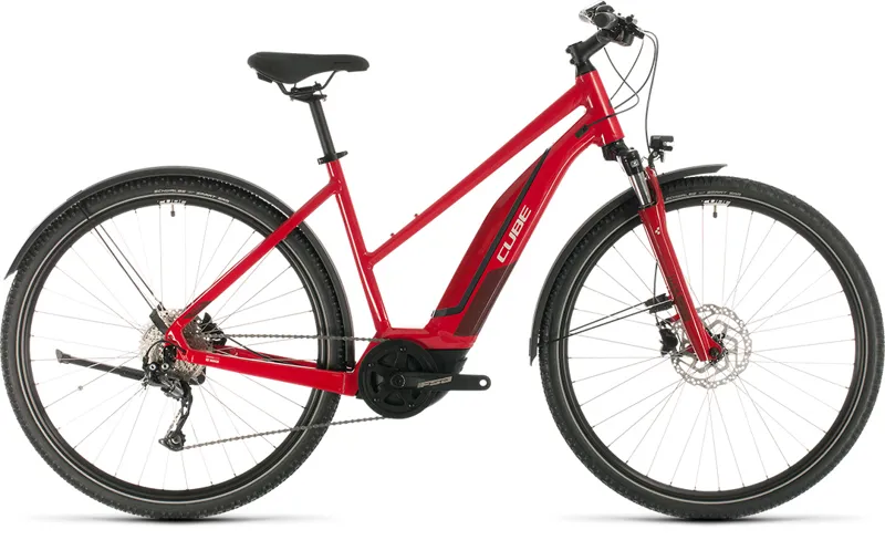 Cube Nature Hybrid One 500 Allroad Trapeze 2020 Electric Bike - Red
