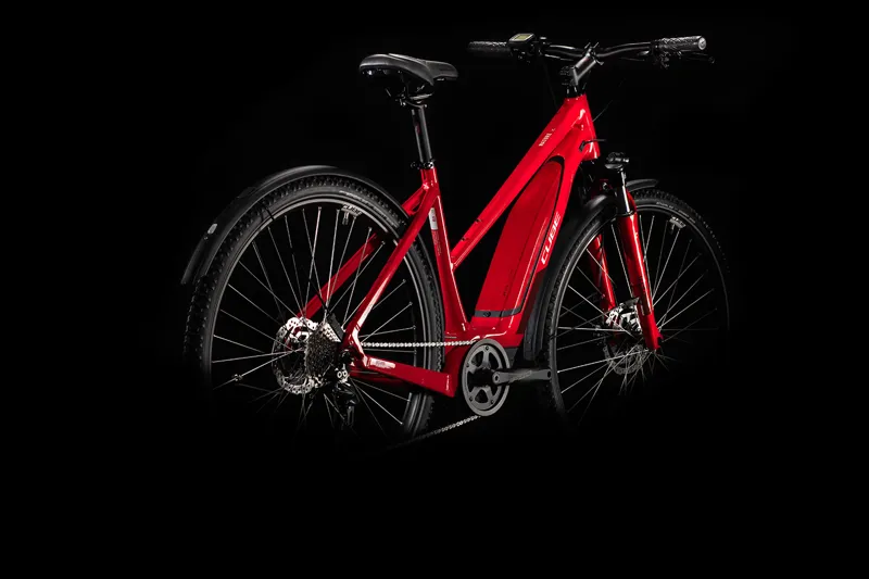 Cube Nature Hybrid One 500 Allroad Trapeze 2020 Electric Bike - Red-1