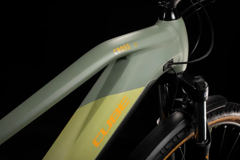 Cube Cross Hybrid Pro 625 Allroad 2020 Electric Urban Bike - Green-2