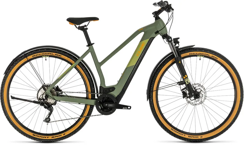 Cube Cross Hybrid Pro 625 Allroad Womens 2020 Electric Bike - Green