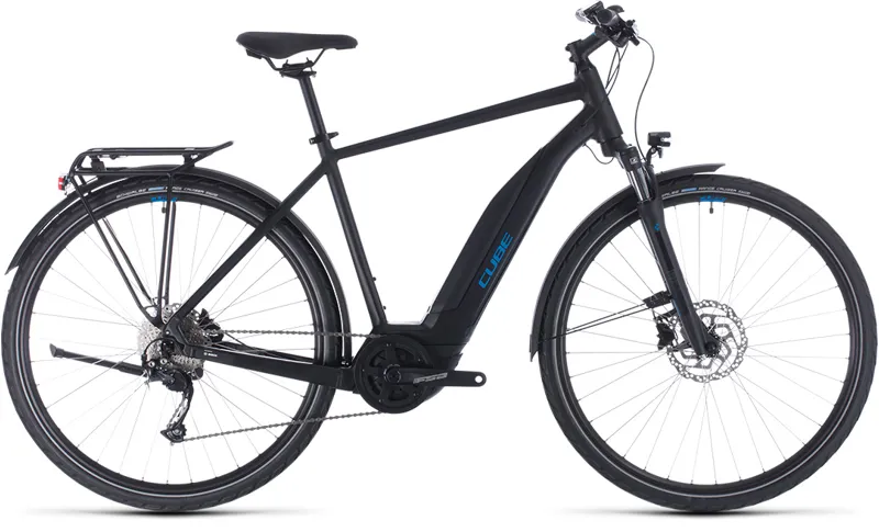 Cube Touring Hybrid One 400 2020 Electric Urban Bike - Black/Blue