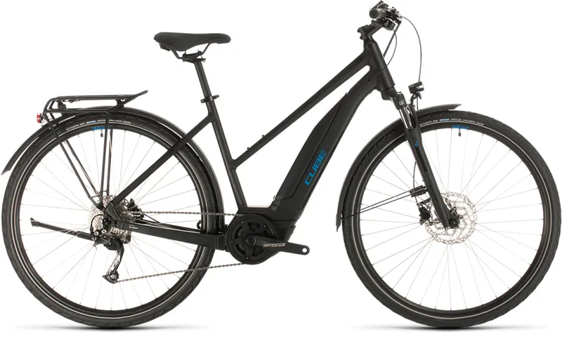 Cube Hybrid One 500 Trapeze Womens 2020 Electric Bike - Black/Blue