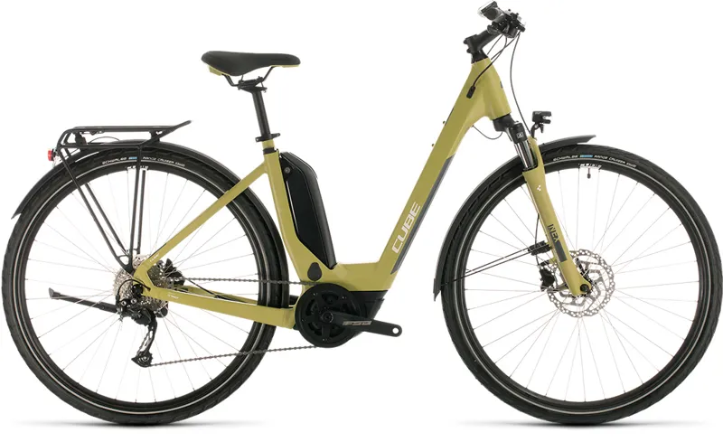 Cube Touring Hybrid One 500 Easy Entry 2020 Electric Bike - Green