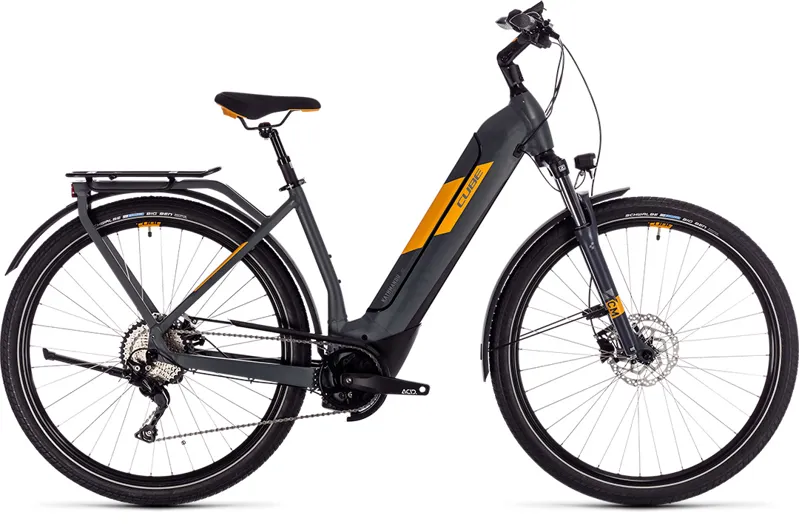 Cube Kathmandu Hybrid Pro 625 Trapeze 2020 Electric Bike - Grey/Orange