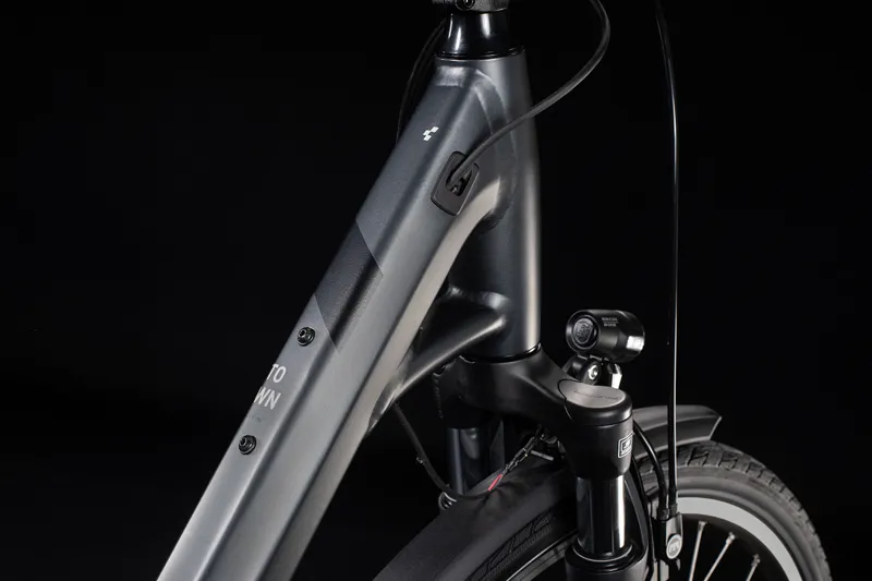 Cube Town Hybrid One 400 2020 Electric Urban Bike - Iridium/Black-3