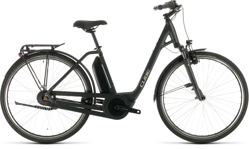 Cube Town Hybrid One 400 2020 Electric Urban Bike - Iridium/Black