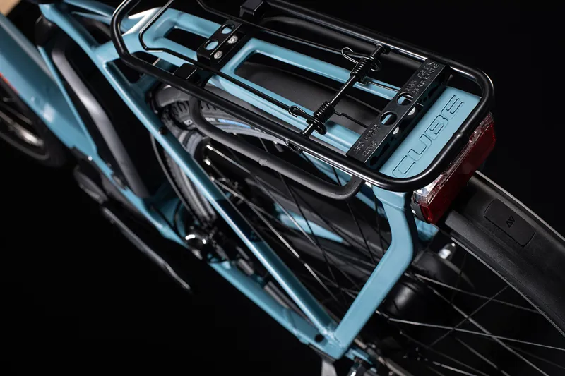 Cube Town Hybrid Pro 500 2020 Electric Urban Bike - Blue/Orange-3