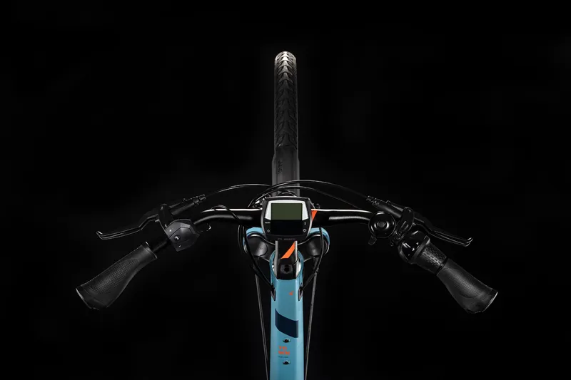 Cube Town Hybrid Pro 500 2020 Electric Urban Bike - Blue/Orange-5