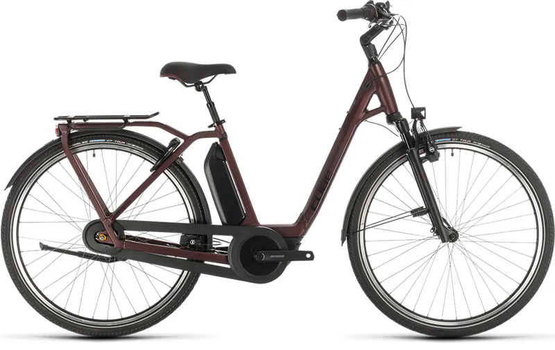 Cube Town Hybrid EXC 500 2020 Electric Urban Bike - Red/Black