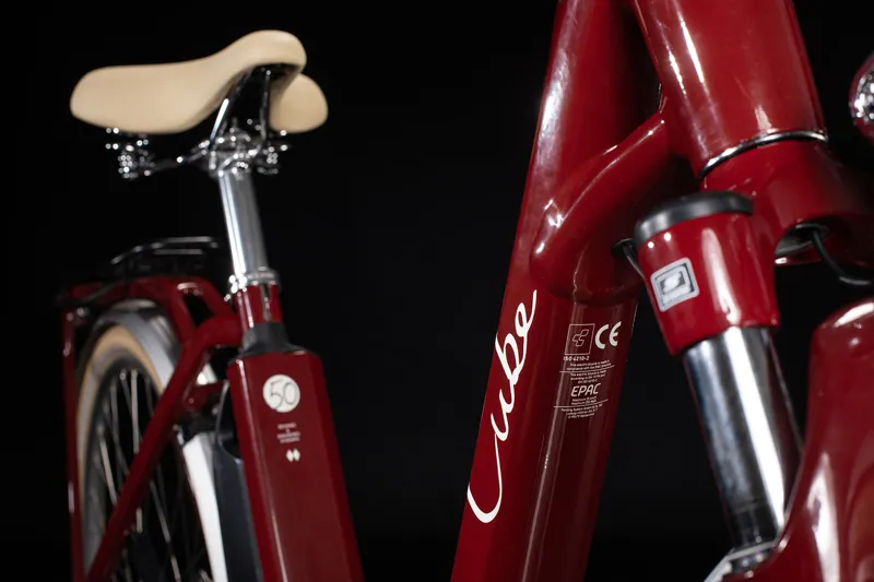 Cube Ella Ride Hybrid 500 Womens 2020 Electric Urban Bike - Red/White-2