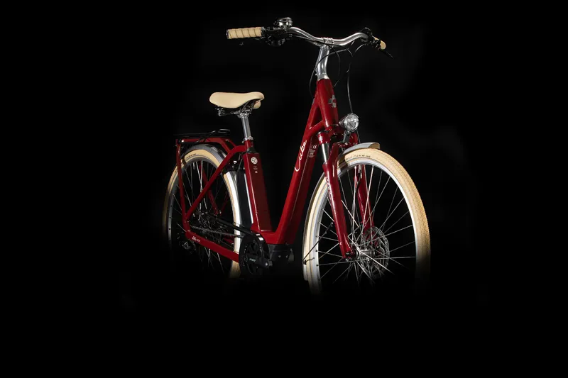 Cube Ella Ride Hybrid 500 Womens 2020 Electric Urban Bike - Red/White-1