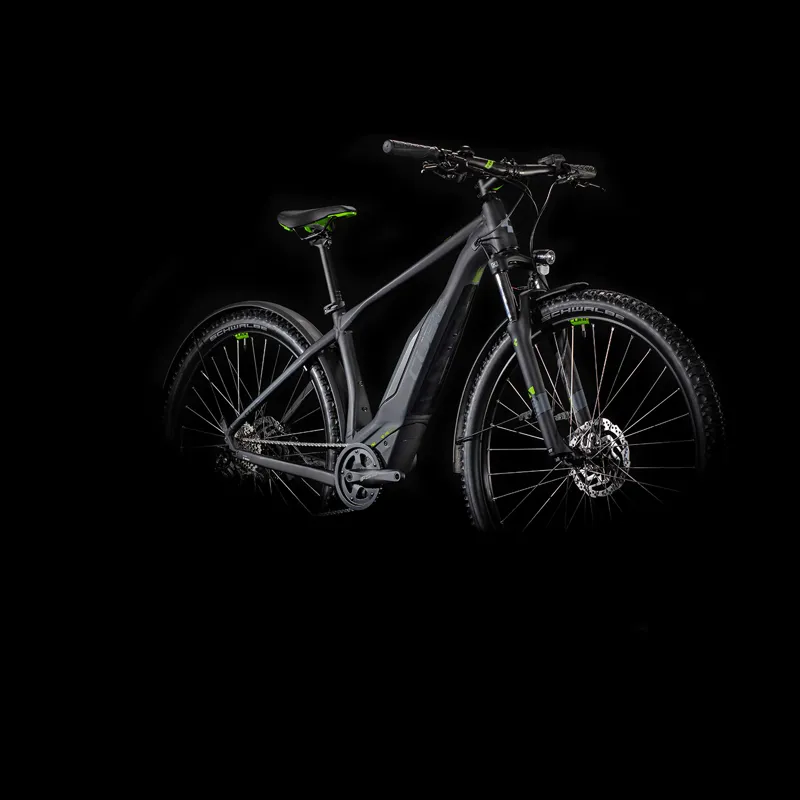 Cube Acid Hybrid One 500 Allroad 29er 2020 Electric MTB - Black/Green-1