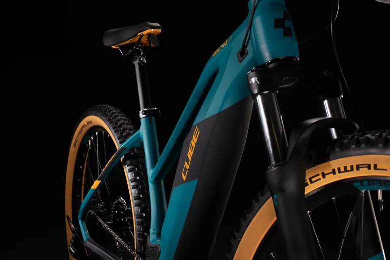 2020 Cube Reaction Hybrid Pro Electric MTB 500 - 29er - Pine/Orange-4