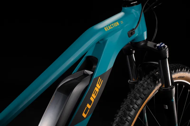 2020 Cube Reaction Hybrid Pro Electric MTB 500 - 29er - Pine/Orange-3