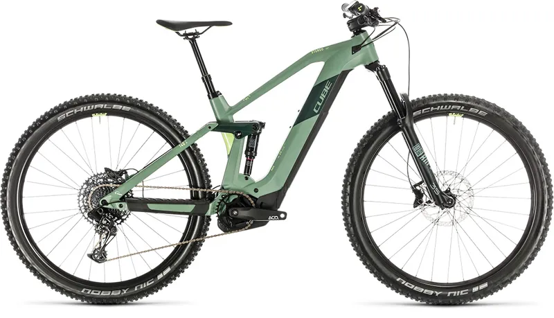 Cube Stereo Hybrid 140 HPC Race 625 29er 2020 Electric MTB - Green