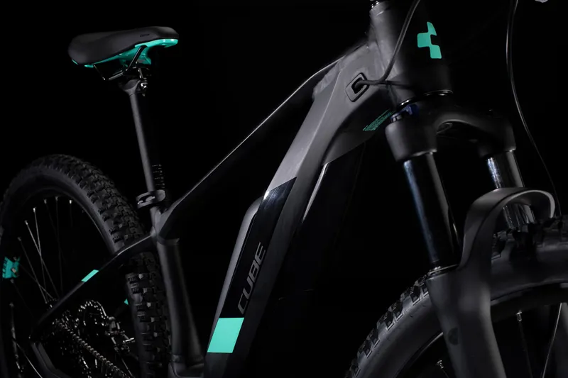 Cube Access Hybrid Pro 500 Womens 2020 Electric MTB - Black/Mint-2