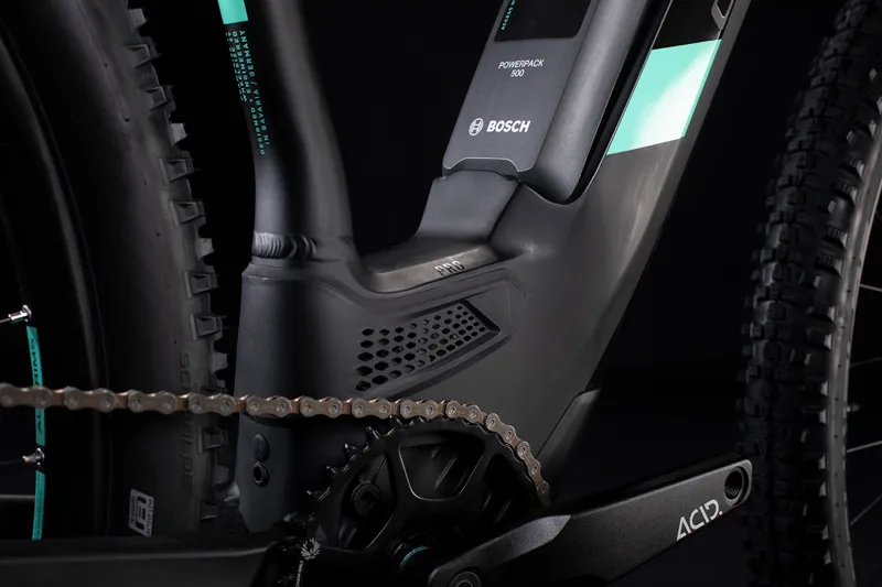 Cube Access Hybrid Pro 500 Womens 2020 Electric MTB - Black/Mint-4