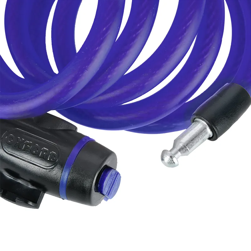 Oxford Cable Lock - 1800mm x12mm - Blue-4