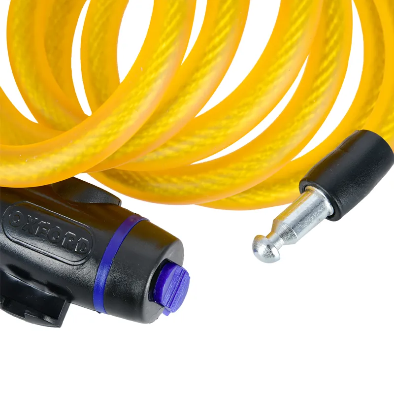 Oxford Cable Lock - 1800mm x12mm - Gold-4