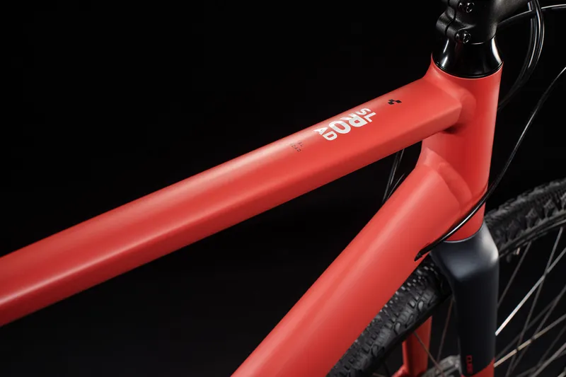 Cube SL Road 2020 Flat Bar Road Bike - Red/Grey-2